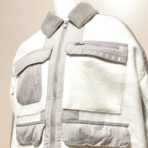 Nike x Jordan Collaboration : 2021 Air Jordan Jacket Summit White | Size L | NWT - Picture 5 of 16